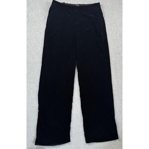 Gap Pants Womens 16 Tall Black Straight Velvet Dressy Trousers Classic High Rise